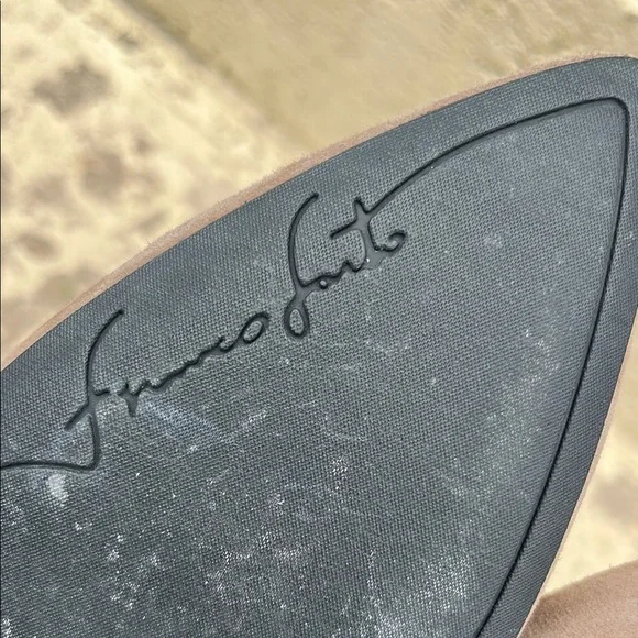 Franco Sarto Tan/black Wedge Shoes Suede - Picture 12 of 15